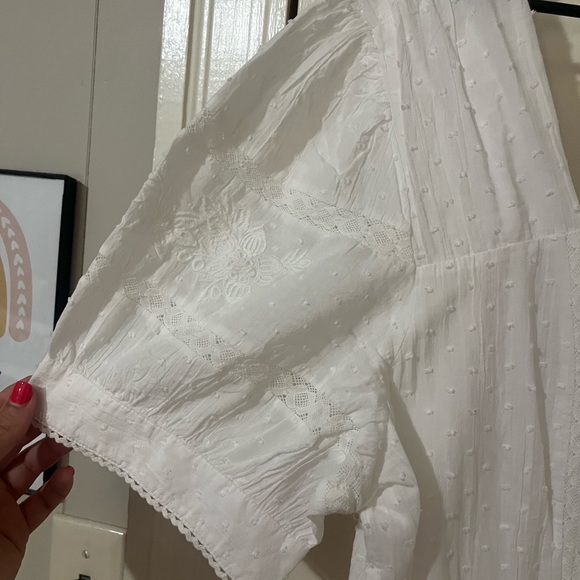 LOFT White Puff Sleeve Maxi Sundress - Picture 4 of 6